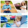 Walkie Talkies for Kids Rechargeable, 2 Pack Long Range Walkie-Talkie for Small 2 Way Radio Hands-Free Outdoor Camping, Hiking Talki with Wearable Lanyard Birthday Xmas Toys Gifts for Boys Girls Kids view 4