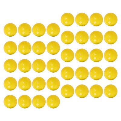 PRETYZOOM 50 Pcs Yellow Openable Lottery Balls 1.96 Inch Plastic Fillable Raffle Balls for Party Games Bingo and Festival Pinata Decorations