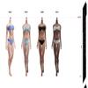 1/6 Scale Female Action Figure Body, 12inch Girl Seamless Super Flexible Pale/Suntan Figure Body Doll (S21C-Black Skin/Big Bust) view 2