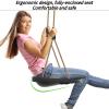 SELEWARE Heavy Duty Swing Seat for Adults Kids Tree Swing with Weather Proof Ropes Swing Set Accessories for Backyard Patio Garden Playground, Height Adjustable Black view 2