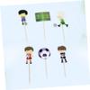 24Pcs Football Cake Toppers Birthday Party for Boys Cupcake Decorations view 3
