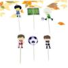 24Pcs Football Cake Toppers Birthday Party for Boys Cupcake Decorations view 4