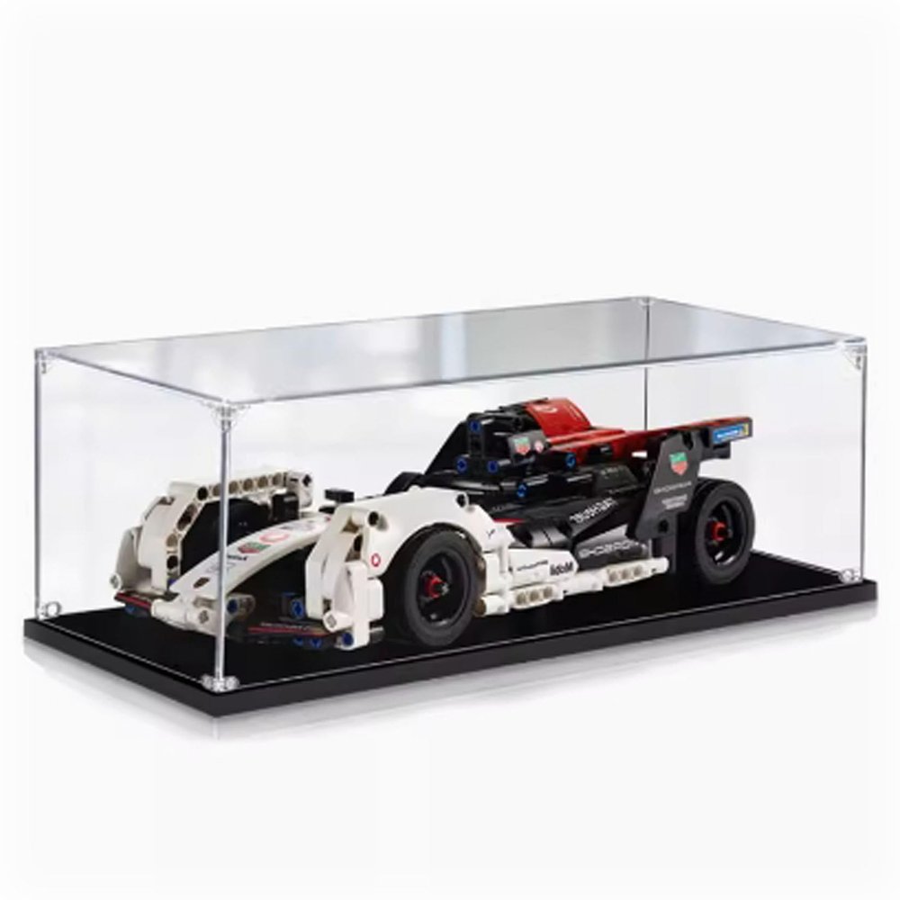Acrylic Display Case for Lego42137 Racing, Transparent Dustproof Display Box Compatible with Lego42137 Building Kits, 35x 15 x 10CM (2mm)