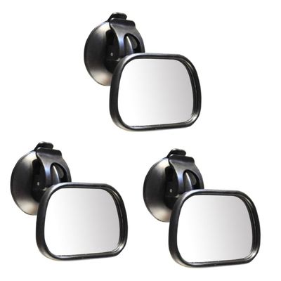 Vaguelly 3pcs Shatterproof Seat Mirror with Strong Cup for Safe Rear View Observation Cars for Parents to Monitor Backseat