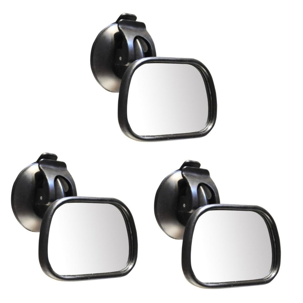 Vaguelly 3pcs Shatterproof Seat Mirror with Strong Cup for Safe Rear View Observation Cars for Parents to Monitor Backseat