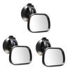 Vaguelly 3pcs Shatterproof Seat Mirror with Strong Cup for Safe Rear View Observation Cars for Parents to Monitor Backseat view 1