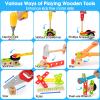 Kids Tool Set with Electric Drill, 46 Pcs Wooden Toddler Play Tools Set with Tool Box, Montessori STEM Educational Construction Building Toy for 3 4 5 6 Year Old Boys Girls Birthday Gifts view 4
