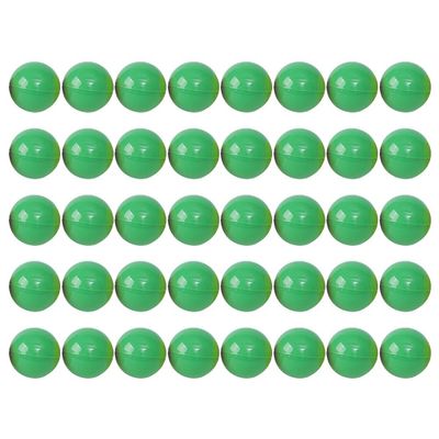 PRETYZOOM 50Pcs Green Raffle Balls 2-Inch Openable Plastic Balls for Games Party Events Interactive Bingo Drawing Capsules