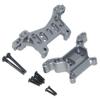 Shock Tower Part Compatible with 16170 16180 MJX Hyper GO 16207 16208 16209 16210 H16BM H16GT H16DR H16 1/16 Rc Car Front Rear Shocks Mount Aluminum Alloy Metal Upgrade 2Pcs(Titanium) view 1