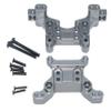 Shock Tower Part Compatible with 16170 16180 MJX Hyper GO 16207 16208 16209 16210 H16BM H16GT H16DR H16 1/16 Rc Car Front Rear Shocks Mount Aluminum Alloy Metal Upgrade 2Pcs(Titanium) view 4
