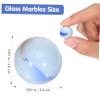 ibasenice 50pcs Patterned Glass Marbles Colored Glass Beads for Boy Girl Craft Smooth Texture Lightweight Portable for Games Decor Jewelry Making view 2