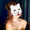 AOKWAWALIY Cat Fox Mask Therian Mask: Plush Cat s Stuff Realistic Animal Furry Easter Masquerade for Carnival Halloween Party Cosplay Costume view 3