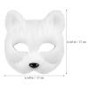 AOKWAWALIY Cat Fox Mask Therian Mask: Plush Cat s Stuff Realistic Animal Furry Easter Masquerade for Carnival Halloween Party Cosplay Costume view 4