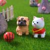 12 Pcs Mini Dog Figure Animal Toys Cake Topper Puppy Figures Miniature Dog Figurines Collection Playset for Christmas Birthday Gift Desk Decorations view 2