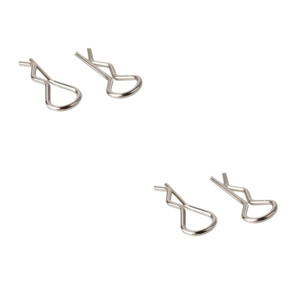 OSALADI 200pcs r Shape Rc Car Clips Set Stainless Steel Toy Model Body Shell Accessories for Scale