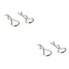 OSALADI 200pcs r Shape Rc Car Clips Set Stainless Steel Toy Model Body Shell Accessories for Scale