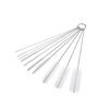 minkissy 20pcs Modern Straws Cleaning Brush Set Stainless Steel Nylon Brush Easy to Clean Straws Juice Funnels Kitchen Appliances view 3