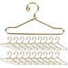 BUGUUYO 20 Pcs Tiny Metal Doll Clothes Hangers Mini Wire Closet Hangers for Dollhouse Accessories Small Doll Dress Display view 1