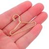 BUGUUYO 20 Pcs Tiny Metal Doll Clothes Hangers Mini Wire Closet Hangers for Dollhouse Accessories Small Doll Dress Display view 3