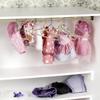 BUGUUYO 20 Pcs Tiny Metal Doll Clothes Hangers Mini Wire Closet Hangers for Dollhouse Accessories Small Doll Dress Display view 4