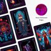 CRAFTERIAN Neon Tarot Cards 78 Tarot Cards Original Tarot Cards for Beginners and Experts with Guide Book and Foil EdgesFortune Telling Game, Divination Tools for All Skill Levels,. view 4