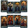 CRAFTERIAN Stained Glass Tarot Cards, 78 Tarot Deck with Foil Edges, Original Tarot Cards for Beginners and Experts with Guide Book, Fortune Telling Game, Divination Tools for All Skill Levels. view 1