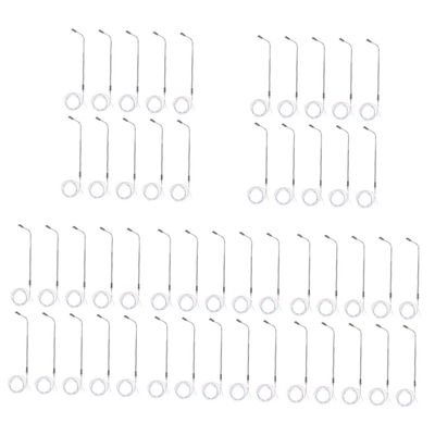 UPKOCH 50pcs Led Railroad Model Lamp Post Stainless Steel Street Lighting for Train Scenery Scale Led Environment Model for Train Layouts and School Projects