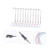 UPKOCH 50pcs Led Railroad Model Lamp Post Stainless Steel Street Lighting for Train Scenery Scale Led Environment Model for Train Layouts and School Projects view 2