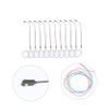 UPKOCH 50pcs Led Railroad Model Lamp Post Stainless Steel Street Lighting for Train Scenery Scale Led Environment Model for Train Layouts and School Projects view 4