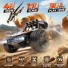 DEERC 1:10 Scale RC Monster Truck for Adults & Boys, 48KM/H Speed 4X4 Hobby RC Car with Lights, 2 Rechargeable Batteries, 2.4 GHz All Terrain Remote Control Car Toys for 30mins Fun view 2