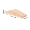 Abaodam Wooden Train Track Accessories 2-Pack Straight Pieces Compatible with Kids Wood Train Track Sets Educational Toy for Motor Skills and Creativity view 2