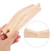 Abaodam Wooden Train Track Accessories 2-Pack Straight Pieces Compatible with Kids Wood Train Track Sets Educational Toy for Motor Skills and Creativity view 3