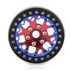 4PCS 1.9'' Beadlock Metal Wheel Rim Hub Hex 12MM RC Replacement Parts Universal for 1/10 AXIAL SCX10 TRAXXAS TRX4 RC Crawler Car, Type-B Red view 2