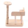 1:12 Scale 1/12 mini Furniture minihouse Miniature Cat Climbing Frame Miniature Cat Tree Farm Animals for Cat Tower Home Furniture Miniature Tower Wooden Cat mini House Birch view 4