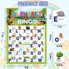Leezead Alphabet Animal Bingo Game, 24 Players Animal Bingo Cards Letter Recognition Animals Themed Bingo Game Cards Jungle Safari Party Game for School Classroom Family Activities view 4
