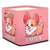 Foerrkelg Custom Name Cute Animals Storage Basket Personalized Foldable Storage Bin with Handle for Kids Boys Girls Toddlers Toys Dolls Clothes Family Home Nursery Dorm Bedroom,A Cute Dog 2 view 1