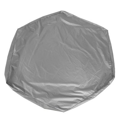 Sandbox Cover, Hexagon Sandbox Cover Waterproof with Drawstring for Outdoor Garden (Grey)