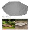 Sandbox Cover, Hexagon Sandbox Cover Waterproof with Drawstring for Outdoor Garden (Grey) view 3