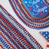 Huskein 120 PCS 4th of July Necklace, 33" Red Silver Blue Metallic Beaded Necklaces, Independence Day Party Accessories Patriotic Bead Necklace for Memorial Day Fourth of July Parades Party Supplies view 4