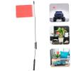 CIMAXIC Rc Car Antenna Part Signal Flag Decoration Crawler Car Model Ornament Metal Decorative Flag Easy Install view 3