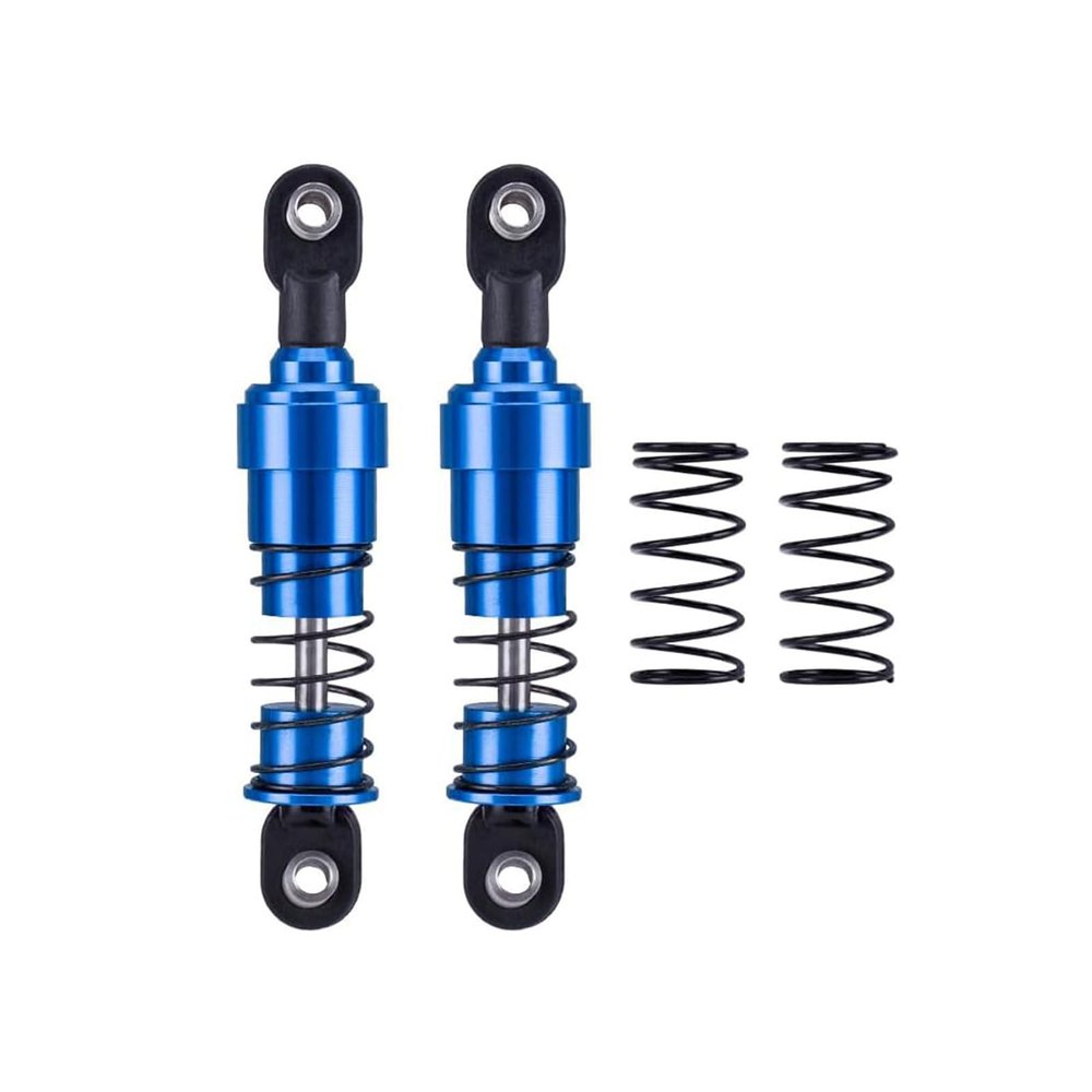 75mm-115mm Big Bore Shocks, RC Crawler Shocks for 1/10 RC Crawler LCG Chassis Gspeed V3 Element Enduro SCX10 TRX4 Gamde R1 Comp Builds DIY (Blue 75mm 2pcs)