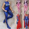 1/12 Scale Female Clothes,Female Tight Stretch Bodysuit Zipper Jumpsuit Combat Uniform Outfit Clothing for 6inch Action Figure Body (White) view 3