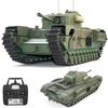 Ssccgym Large Remote Control Heavy Tank GB Churchill Mk.VII RC Tank 1/16 War Military Vehicle Simulation Smoke Barrel Telescoping NO-Shooting Sound Effect Collection Model 44CM view 1
