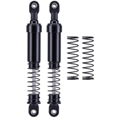 75mm-115mm Big Bore Shocks, RC Crawler Shocks for 1/10 RC Crawler LCG Chassis Gspeed V3 Element Enduro SCX10 TRX4 Gamde R1 Comp Builds DIY (Black 115mm 2pcs)