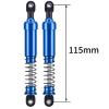 75mm-115mm Big Bore Shocks, RC Crawler Shocks for 1/10 RC Crawler LCG Chassis Gspeed V3 Element Enduro SCX10 TRX4 Gamde R1 Comp Builds DIY (Blue 115mm 2pcs) view 2