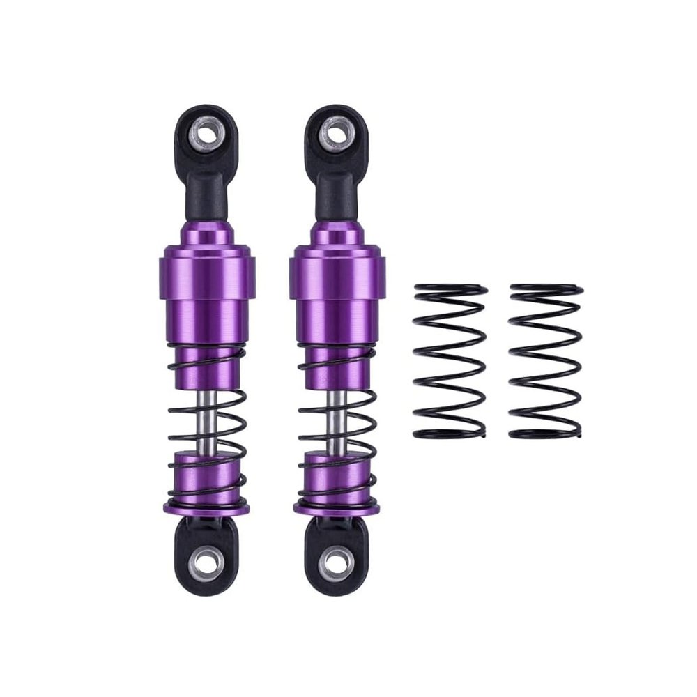 75mm-115mm Big Bore Shocks, RC Crawler Shocks for 1/10 RC Crawler LCG Chassis Gspeed V3 Element Enduro SCX10 TRX4 Gamde R1 Comp Builds DIY (purple 75mm 2pcs)