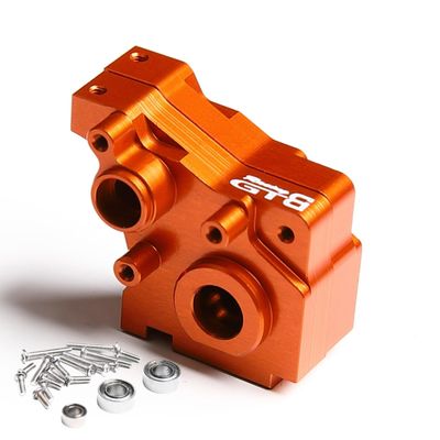 GTBRacing CNC Aluminum 1:36 RC Mini Car Team Losi Micro Gear Box Case Set Upgrade Part (Orange)