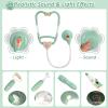 Liberry Doctor Kit for Toddlers 3 4 5 6 Years Old, 26 Pcs Kids Doctor Playset with Dog Toy, Stethoscope and Dress Up Costume, Pretend Play Medical Gift for Boys Girls (Green) view 2
