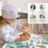 Liberry Doctor Kit for Toddlers 3 4 5 6 Years Old, 26 Pcs Kids Doctor Playset with Dog Toy, Stethoscope and Dress Up Costume, Pretend Play Medical Gift for Boys Girls (Green) view 4
