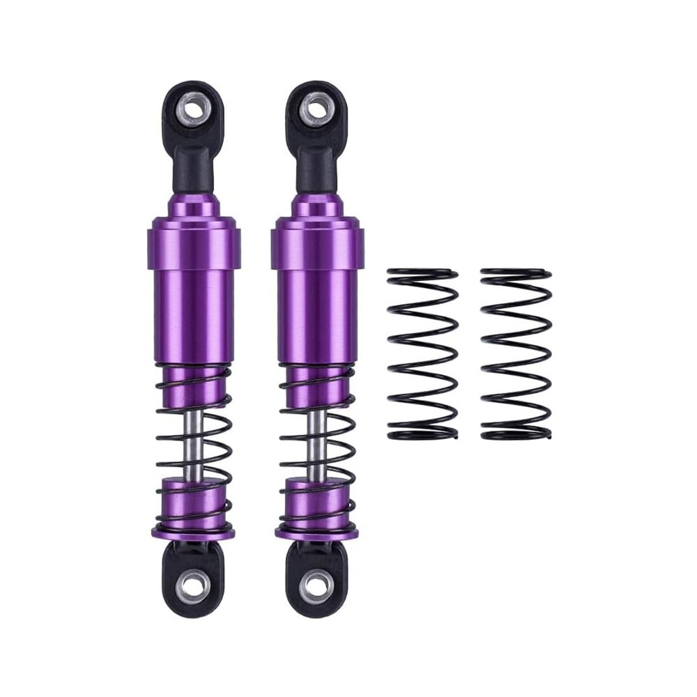 75mm-115mm Big Bore Shocks, RC Crawler Shocks for 1/10 RC Crawler LCG Chassis Gspeed V3 Element Enduro SCX10 TRX4 Gamde R1 Comp Builds DIY (purple 85mm 2pcs)